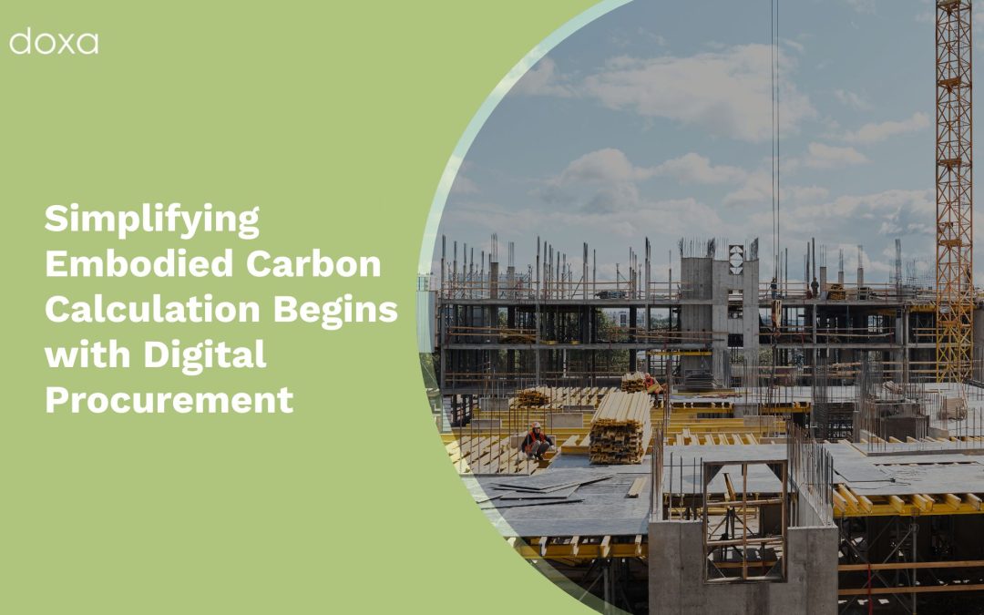 Simplifying Embodied Carbon Calculation Begins with Digital Procurement